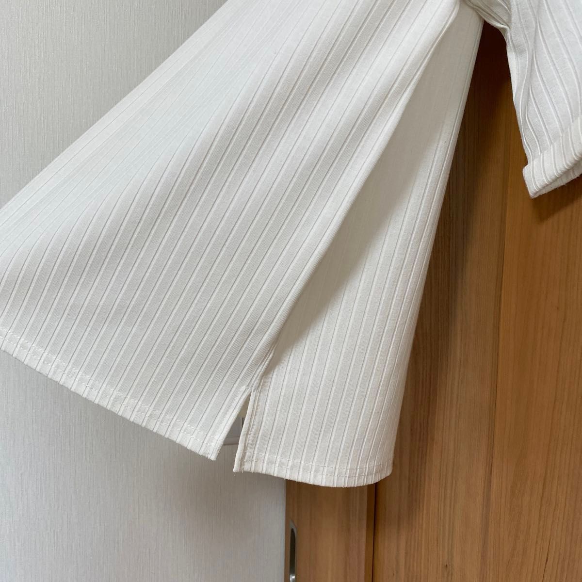 Ciaopanic  ボートネックカットソー　Tシャツ　白　5部袖 圧手しっかり生地カットソー 半袖