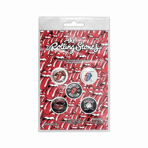 The Rolling Stones バッジ5個セット ザ・ローリング・ストーンズ Tour Collection_画像1