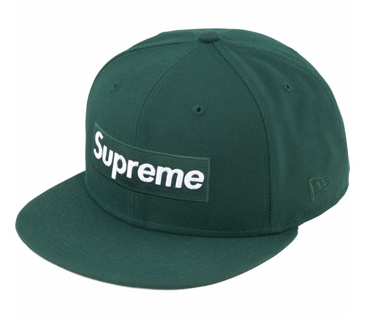 ★Supreme New Era Sharpie Box Logo 7 3/4 61.5cm Dark Green CAP キャップ 帽子 シュプリーム ニューエラ 新品 送料込_画像1