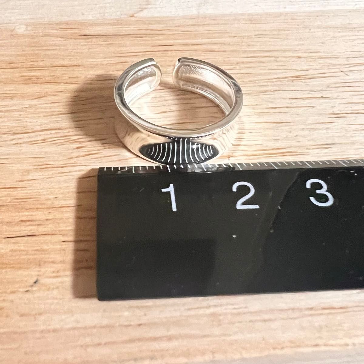 シルバーリング 925 銀 逆甲丸 クリアカーブ ミニマリスト 韓国 指輪d