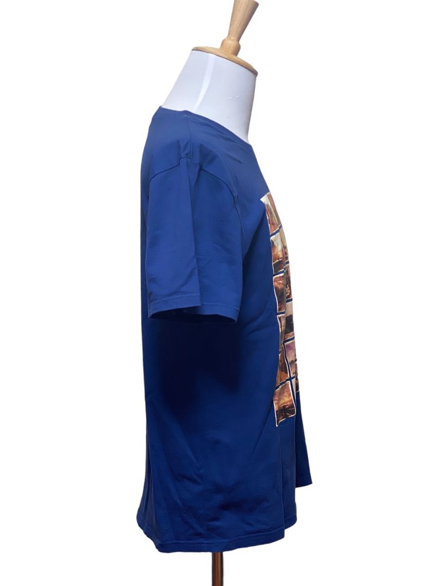 パルディス PALDIES T シャツ 半袖 フォトプリント ブルー Lサイズ