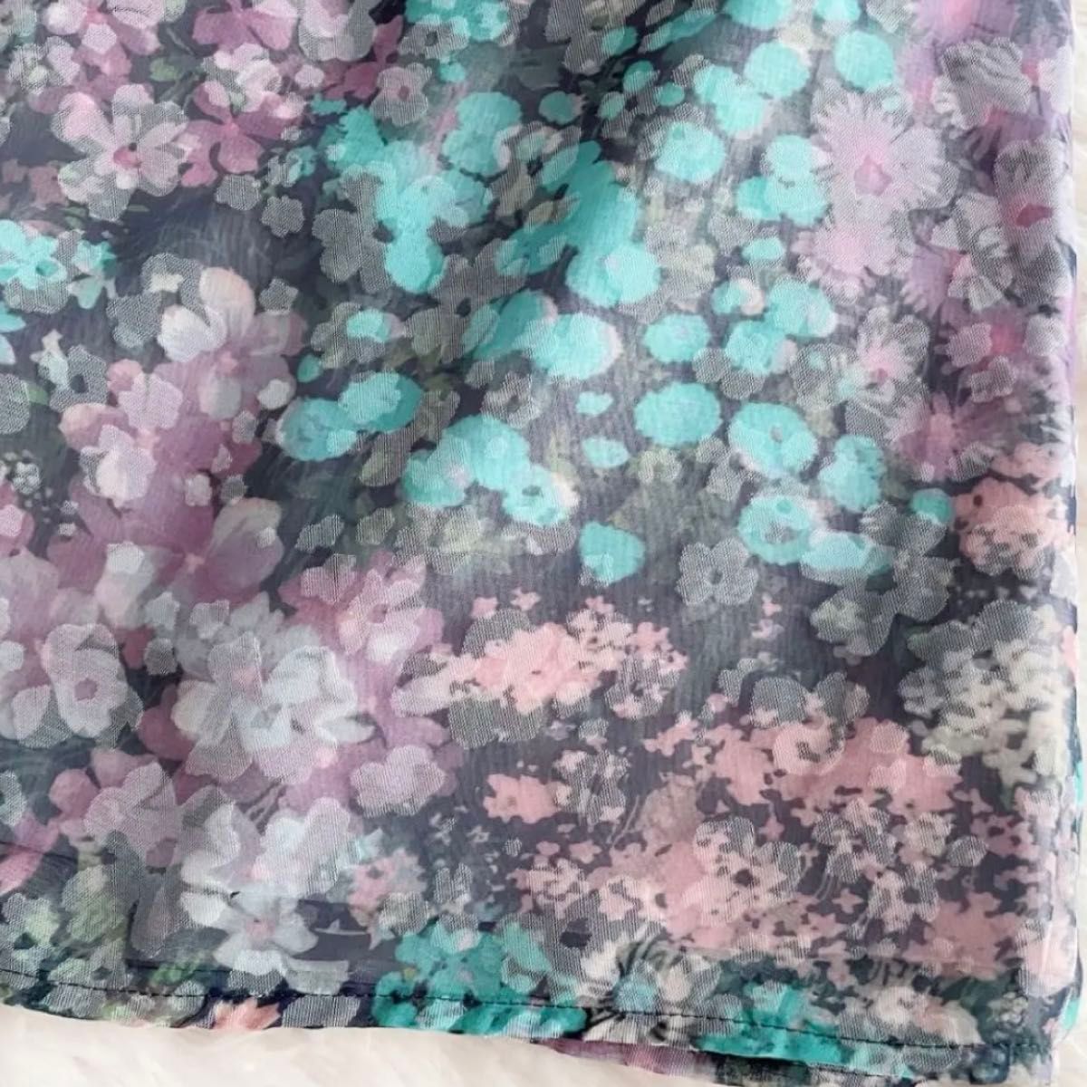 TOCCA トッカ 花柄 総柄 フラワープリント ロングワンピース TOCCA トッカ 花柄 総柄 フラワープリント ロングワンピース