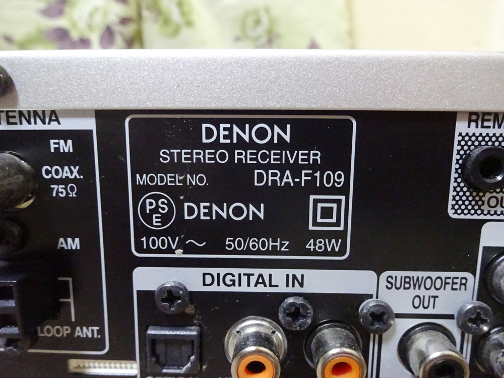 DENON／デノン レシーバーアンプ　DRA-F109 動作品_画像5