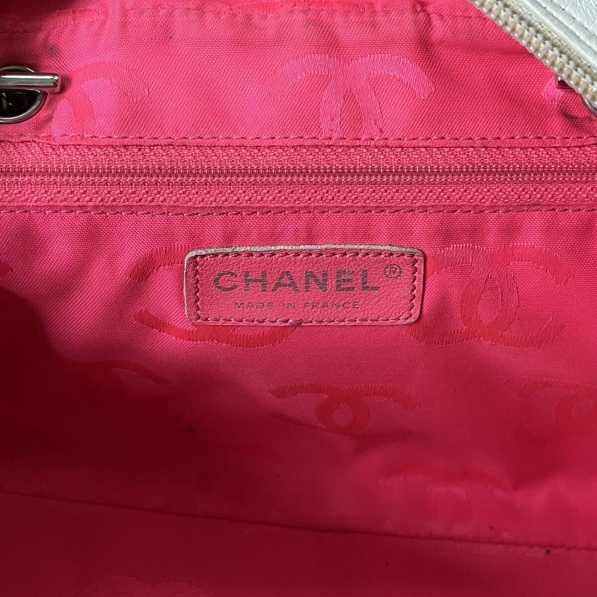 CHANEL シャネル カンボンライン トートバッグ ショルダーバッグ ココマーク レザー ハンドバッグ ミニボストン_画像7