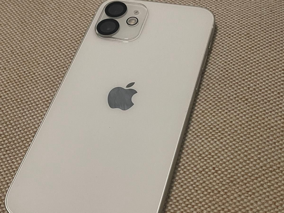 iPhone12 256gb  SIMフリー ホワイトWhite フルカバー　レンズカバー　美品