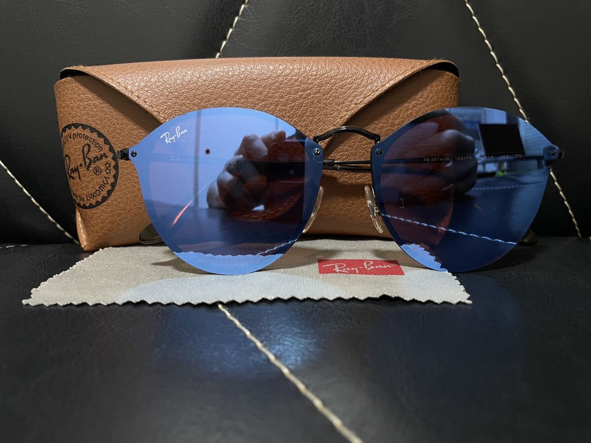 【完売品】試着品 Ray-Ban レイバン RB3574-N メガネ 眼鏡 サングラス アイウェア ラウンド 遮光 運転 オシャレ 春夏 _画像1