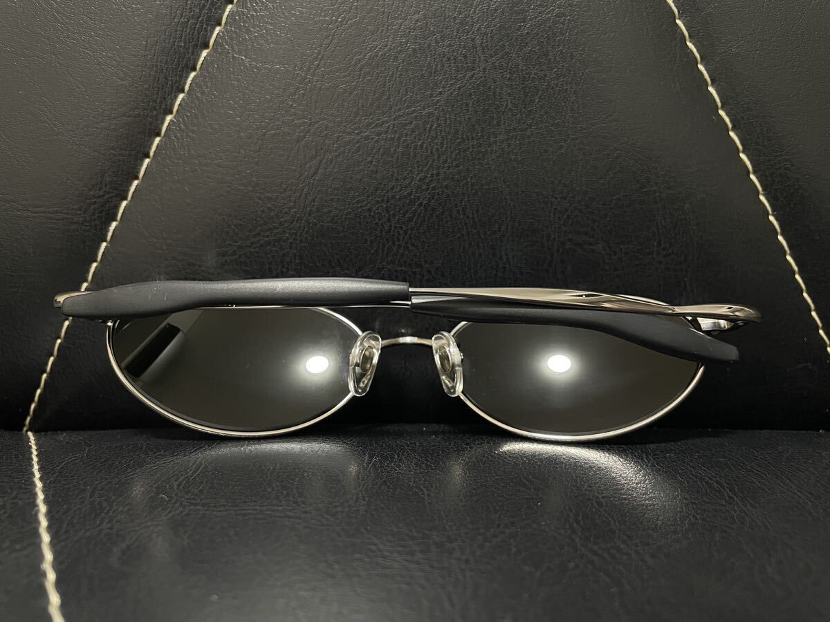 極美品 Ray-Ban Titanium レイバン RB8014 サングラス アイウェア メガネ 眼鏡 シルバーフレーム スポーティー アウトドア 遮光 春夏_画像10