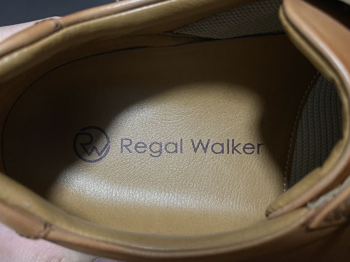 使用感少 REGAL Walker リーガル 169W 25.5cm レザーシューズ レザースニーカー ウォーキングシューズ メンズ ブラウン カジュアル _画像8