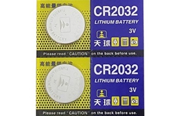 ◆送料無料　新品/未開封　CR2032　２個セット　220mAh 3v　リチウムコイン電池 　時計用ボタン電池_画像1