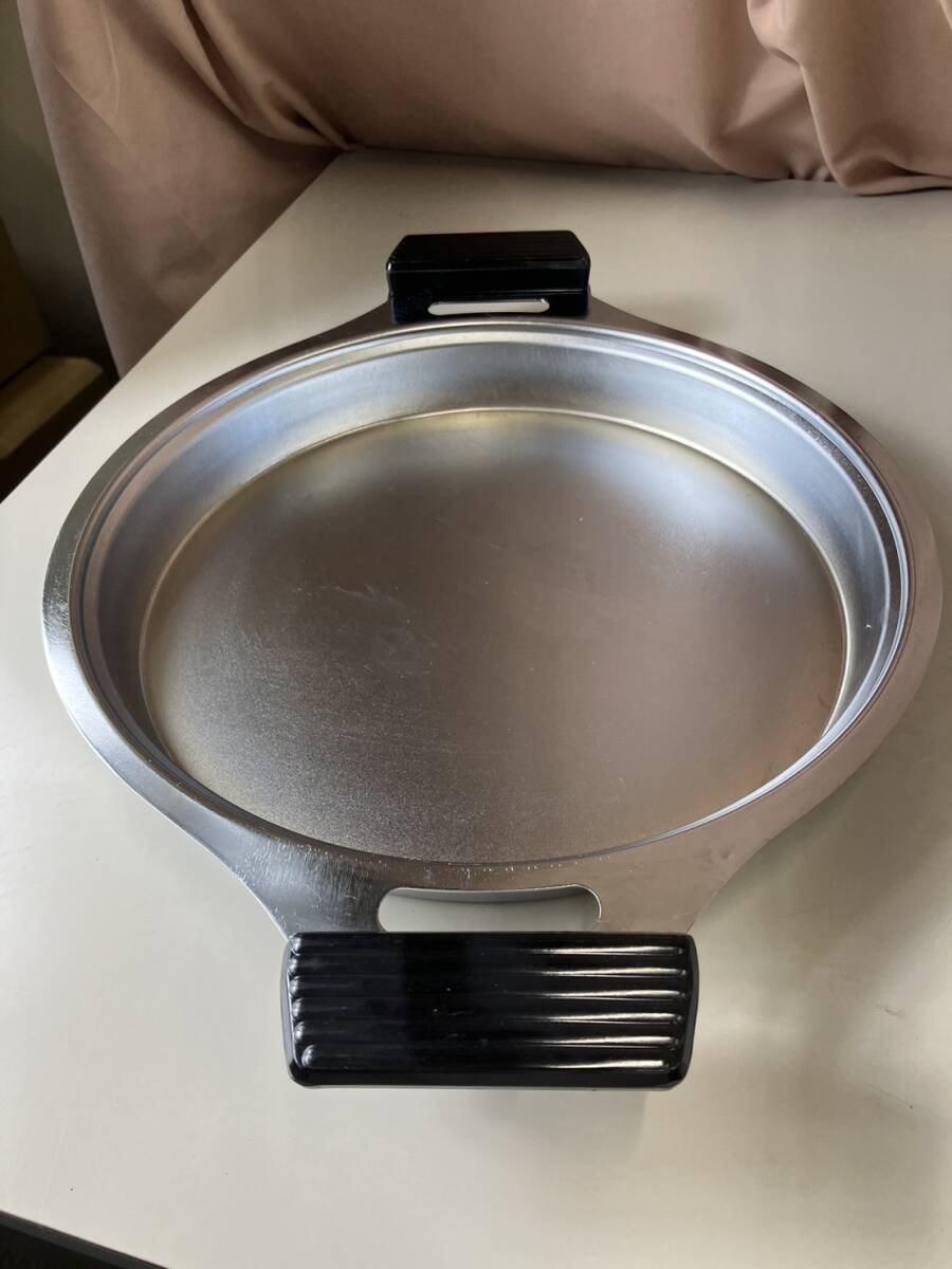 餃子鍋 すき焼き鍋兼用　鉄製クロームメッキ　25センチ（5～6人用）調理器具　キッチン用品_画像5