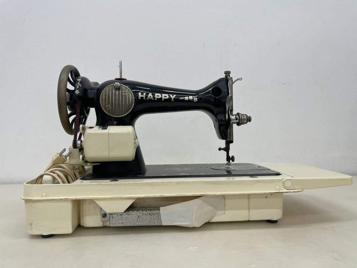 【動作品】レトロ HAPPY ハッピー ミシン Swing machine フットコントローラー モーター YDK YM-40W 家庭用 裁縫 シンガー アンティークの画像5