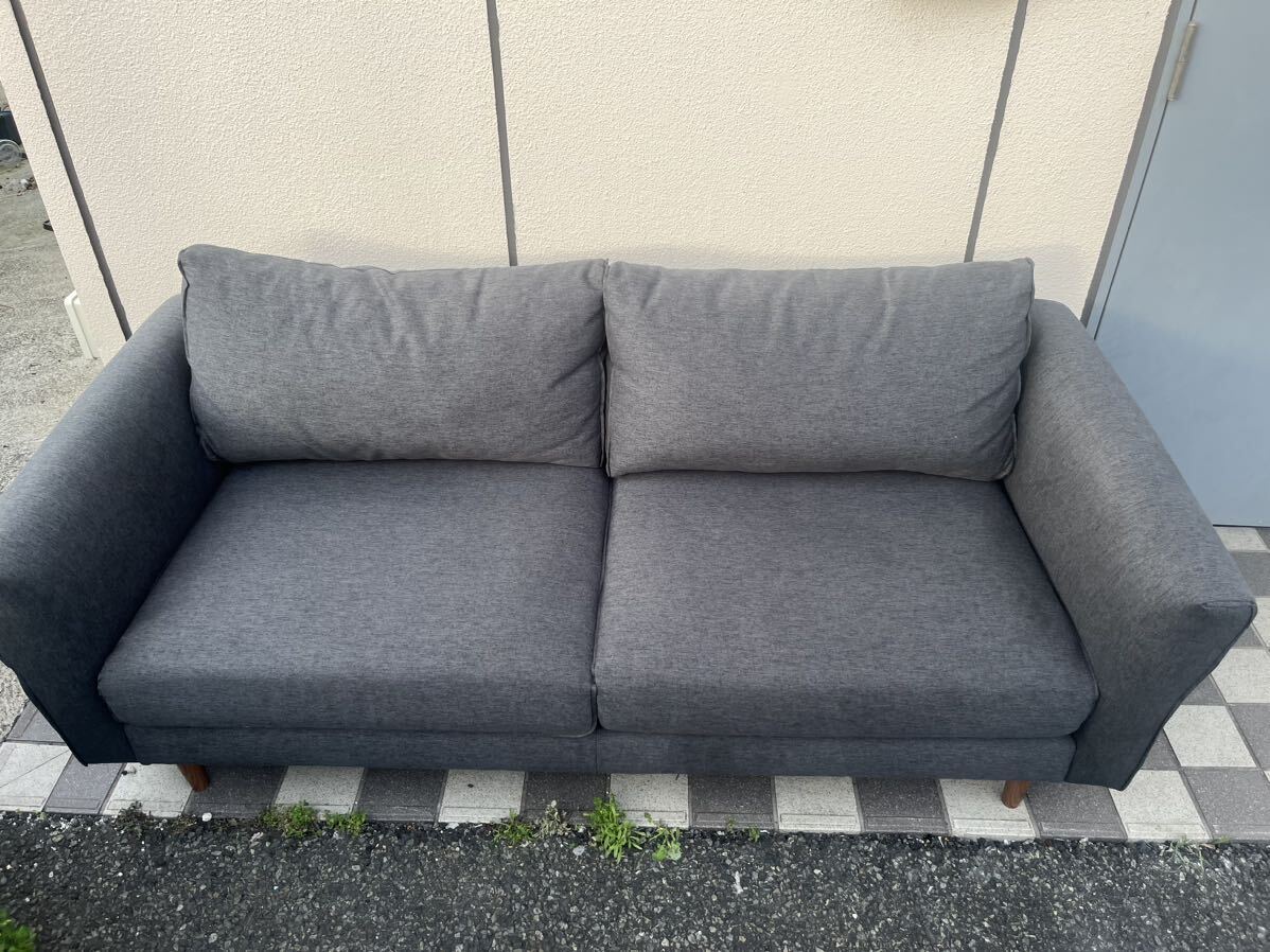 nitoli sofa cloth-covered 3 person for KK2305 KD DGY dark gray 3p sofa sofa direct pick ip OK