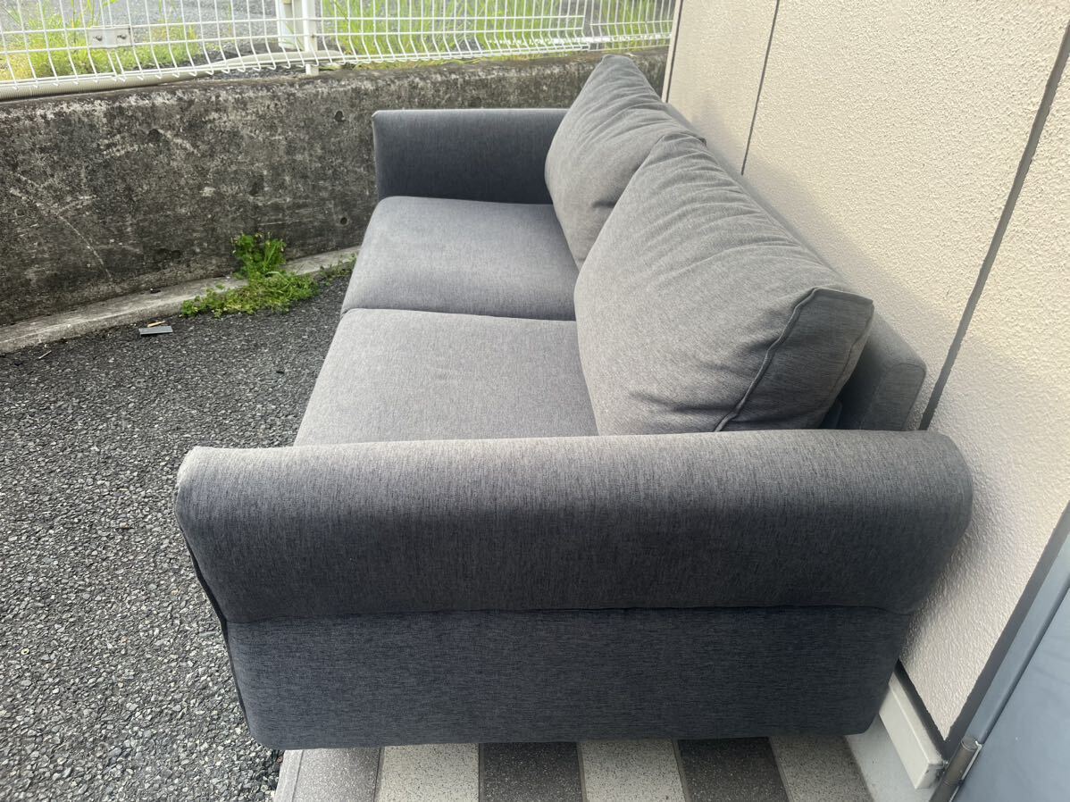 nitoli sofa cloth-covered 3 person for KK2305 KD DGY dark gray 3p sofa sofa direct pick ip OK
