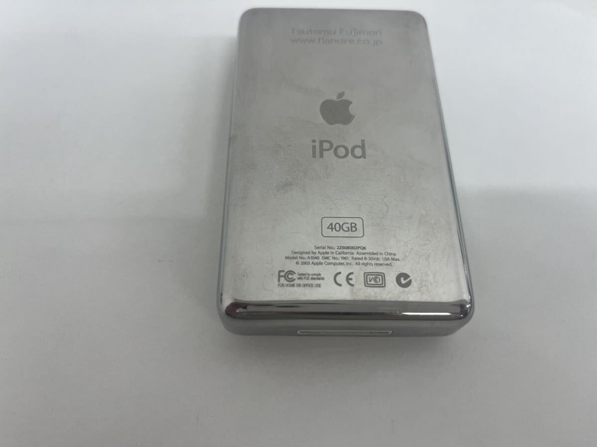 Apple iPod Classic A1040 第3世代 40GB ジャンク アップル アイポッド クラシック_画像3