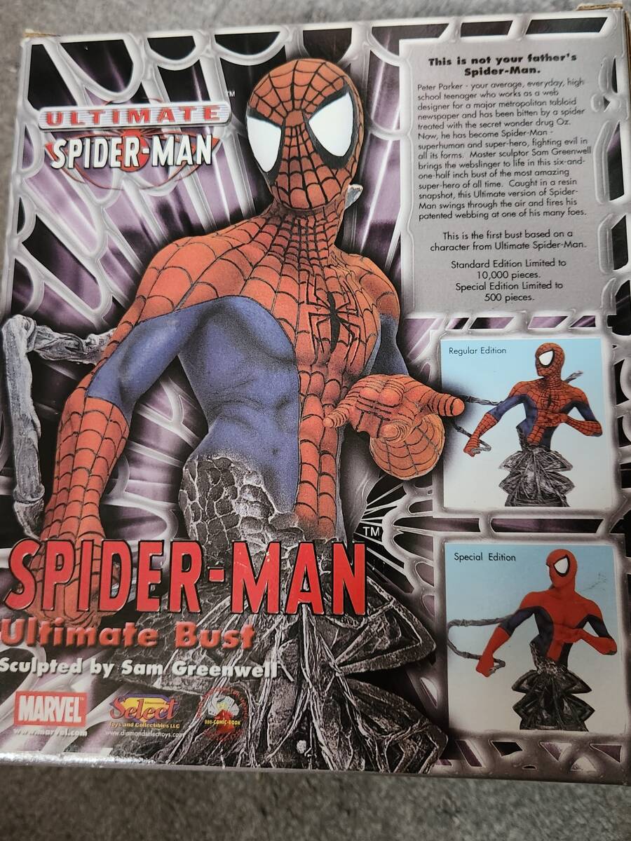 【開封済 難有】スパイダーマン スタチュー マーベルコミック MARVEL SPIDERMAN アベンジャーズ_画像2