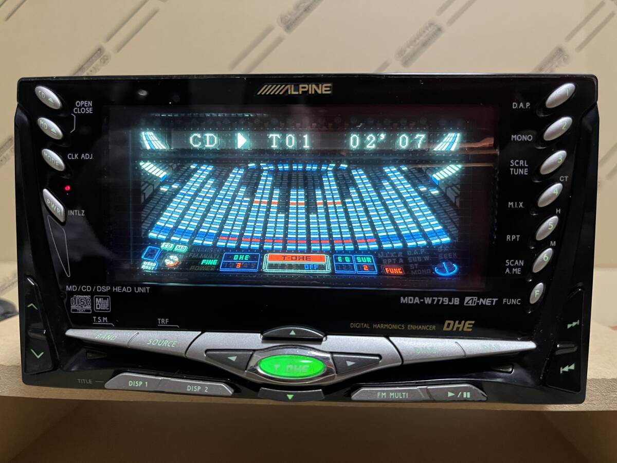 ★ALPINE MDA-W779JB MD&CD 2DIN One Body★サラウンド_CD再生