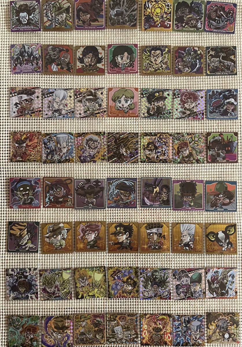 ジョジョの奇妙な冒険 シールウエハース 1〜3弾 全86種類オール ジョジョの奇妙な冒険 シールウエハース 1〜3弾 全86種類オール
