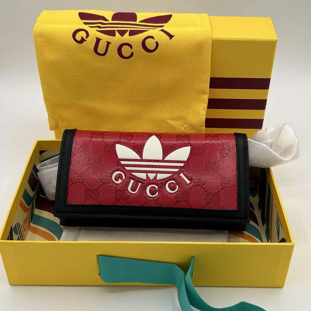 [ не использовался превосходный товар ]GUCCI x adidas Gucci x Adidas цепь бумажник ваш поясница .kilali.. - 