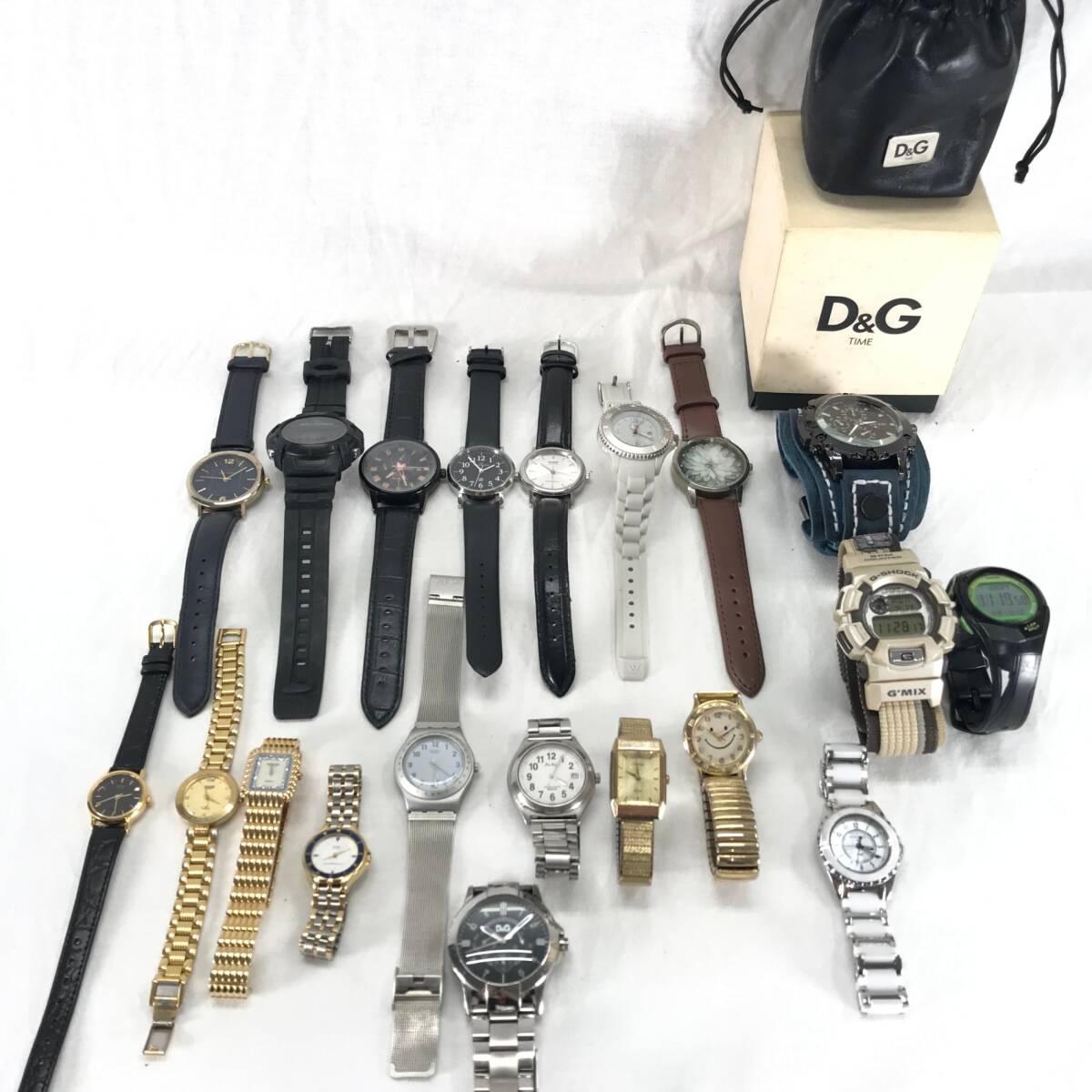 ＊中古品＊時計20本まとめ売り CASIO D&G ice watch JIN XIN・・・_画像1