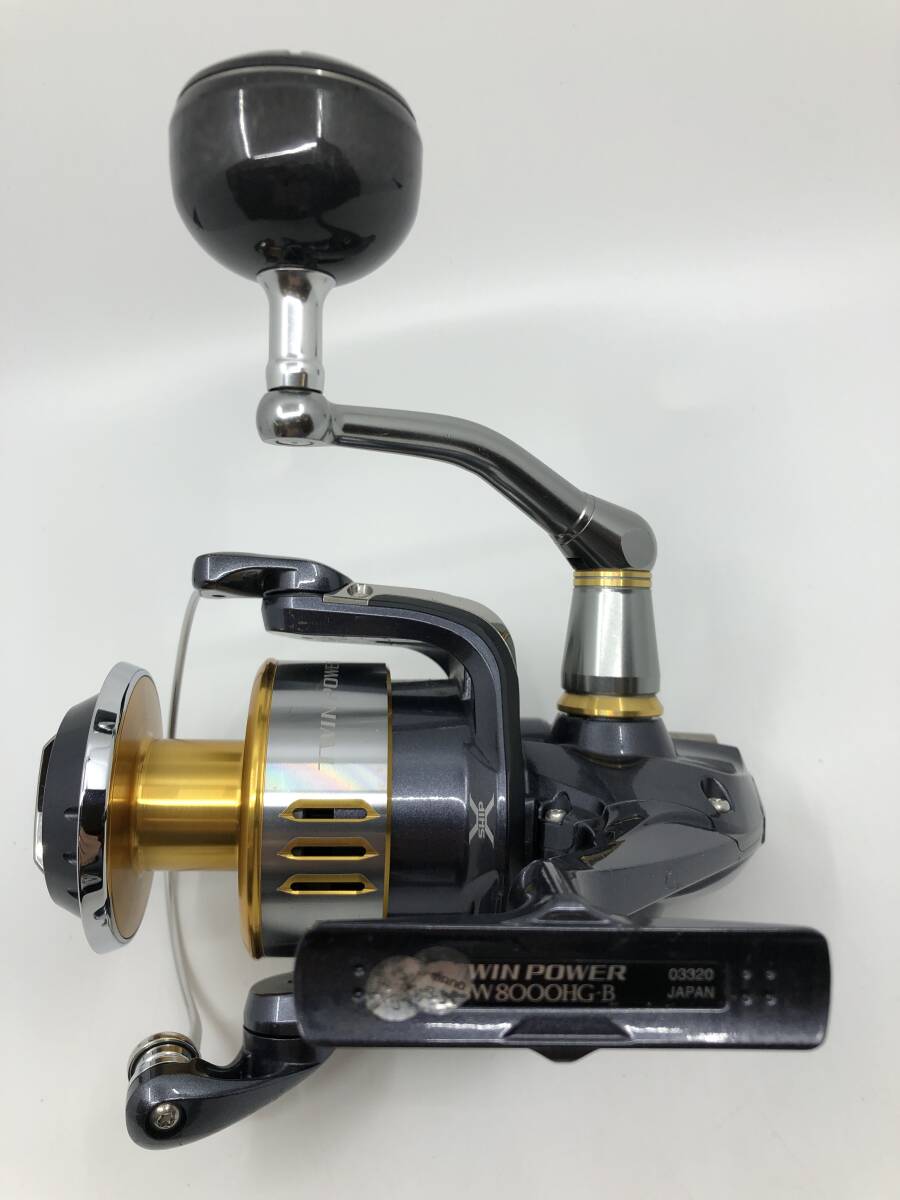 １円～　SHIMANO TWIN POWER SW8000HG-B　シマノ ツインパワー スピニングリール_画像6