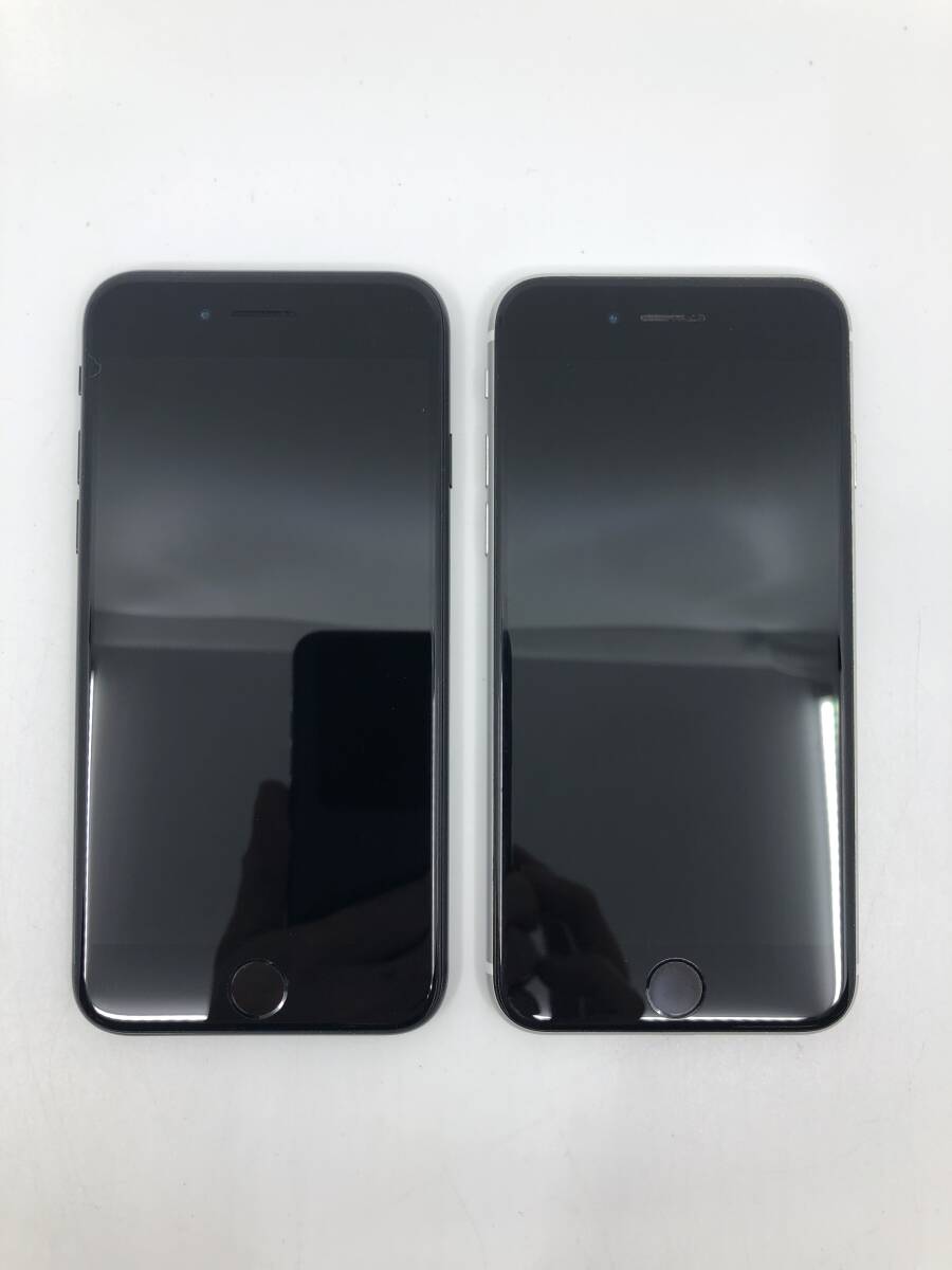 1円～ Apple iPhone SE 第２世代 64GB MX9R2J/A 黒 ブラック Simロックあり docomo MHGQ3J/A 白 ホワイト Simフリー 中古本体 ２台セット_画像2