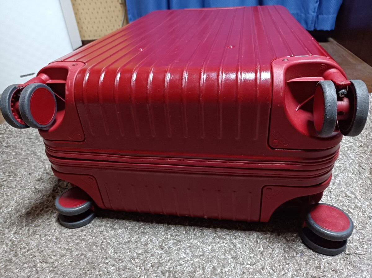  Rimowa RIMOWA salsa Check-In L 4 wheel 82L red travel suitcase trunk case travel red SALSA Carry case 