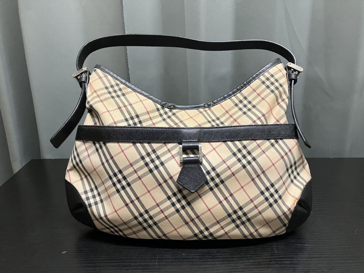 BURBERRY/バーバリー★ワンショルダー★ノバチェック★ショルダーバッグ★レディース★中古品★041625の画像1