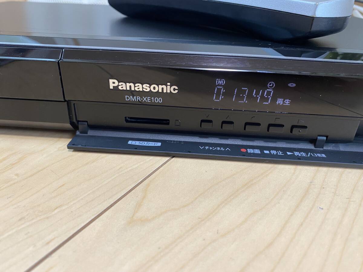 パナソニック　Panasonic　DMR-XE100　HDD DVDレコーダー　通電確認　中古現状_画像3
