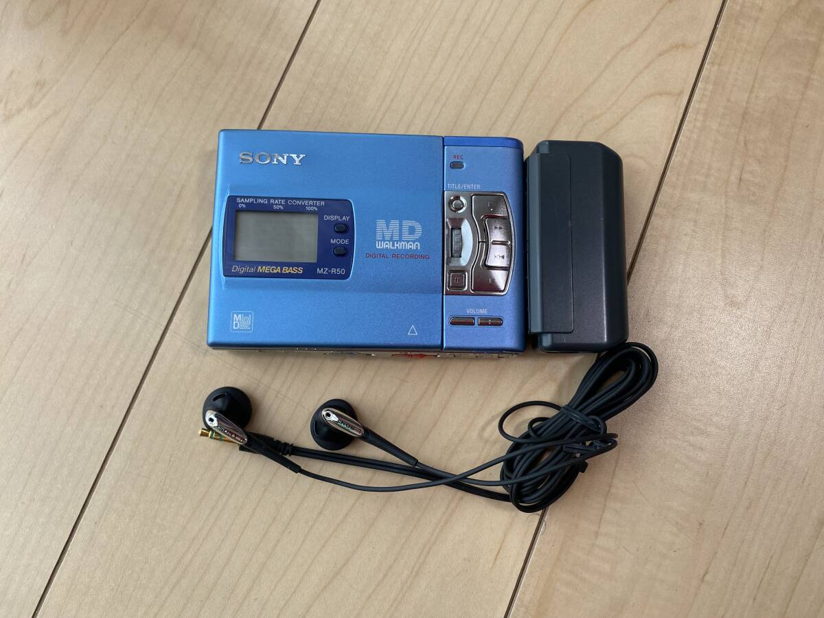  Sony SONY WALKMAN MZ-R50 MD плеер E0931 слуховай аппарат б/у 