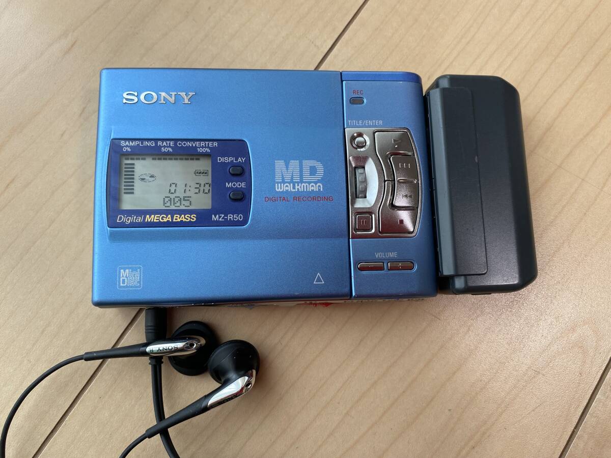  Sony SONY WALKMAN MZ-R50 MD плеер E0931 слуховай аппарат б/у 