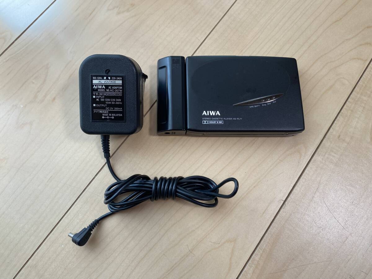 AIWA　HS-PL77　カセットウォークマン　中古ジャンク_画像1