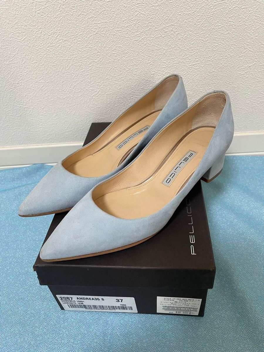 PELILICO ペリーコ パンプス 水色 スウェード サイズ37 24cm PELILICO ペリーコ パンプス 水色 スウェード サイズ37 24cm