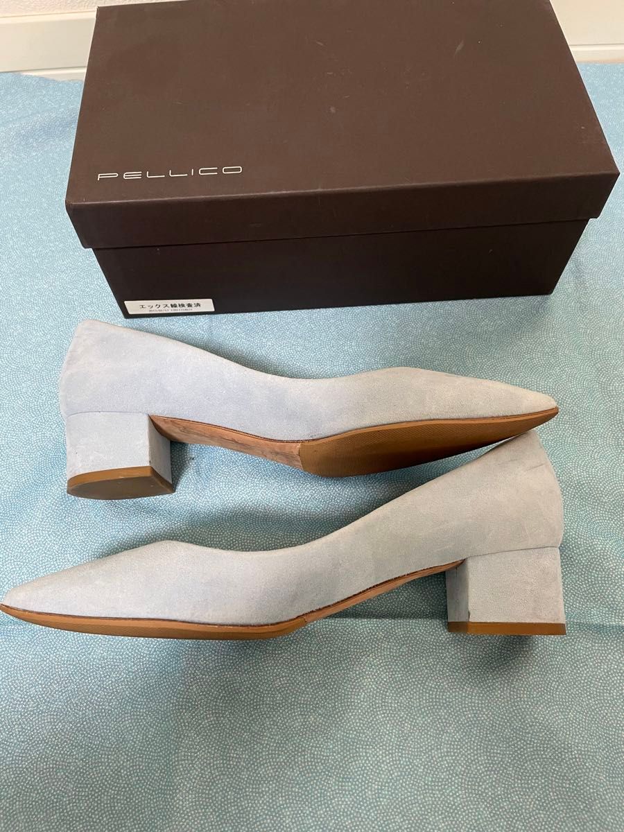 PELILICO ペリーコ パンプス 水色 スウェード サイズ37 24cm PELILICO ペリーコ パンプス 水色 スウェード サイズ37 24cm
