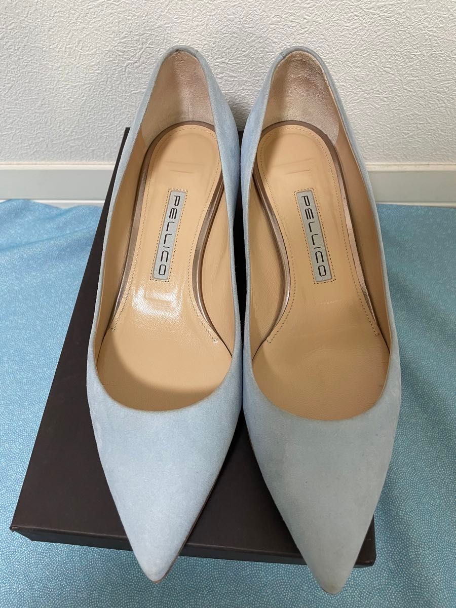 PELILICO ペリーコ パンプス 水色 スウェード サイズ37 24cm PELILICO ペリーコ パンプス 水色 スウェード サイズ37 24cm