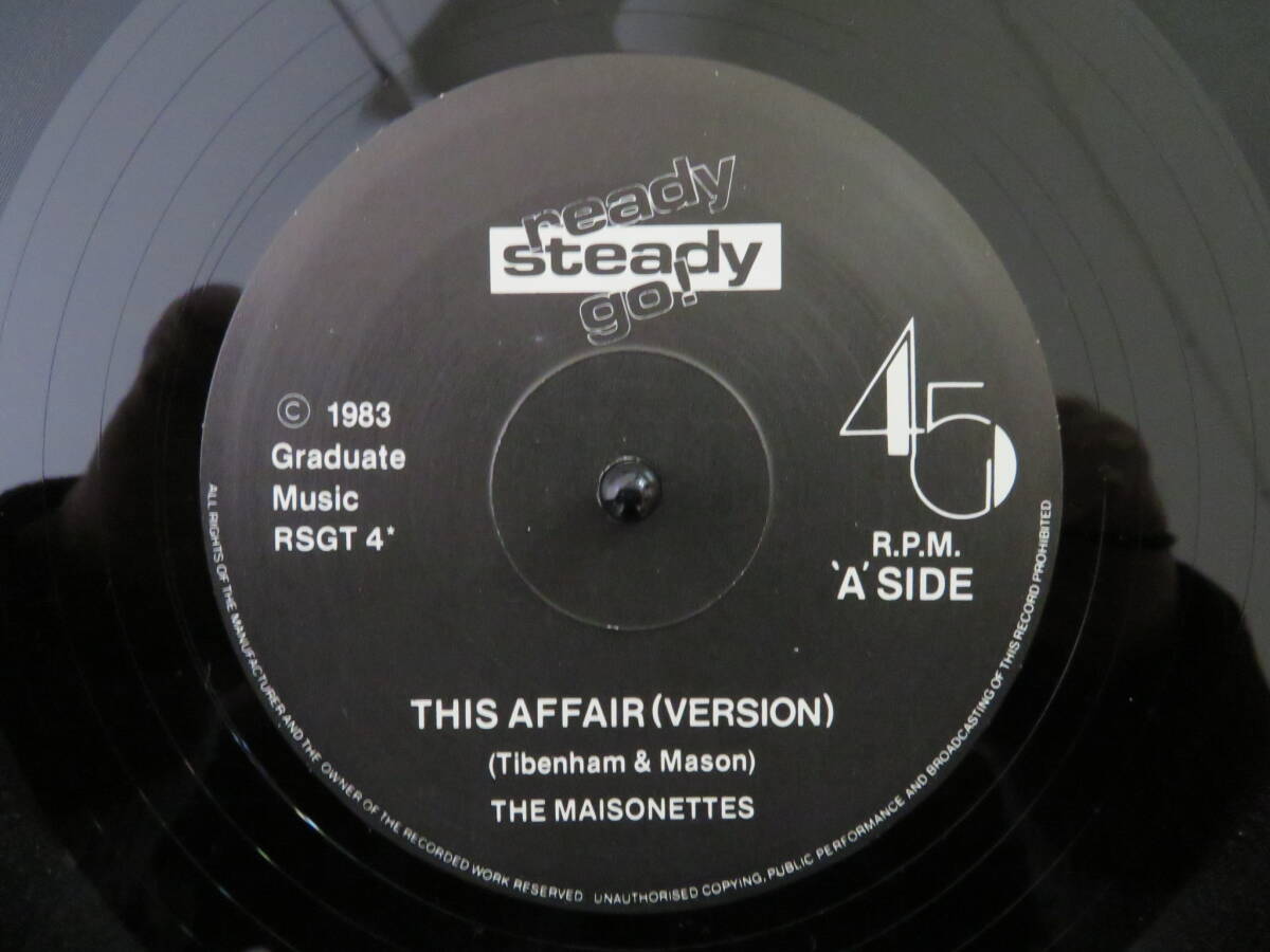 MAISONETTES/This Affair 12インチシングル（UK：Ready Steady Go! RSGT 4）'83_画像3