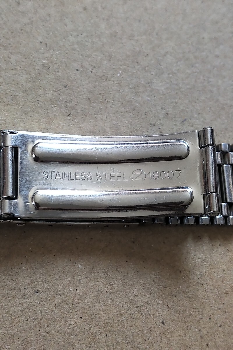 セイコー SEIKO 純正ブレス 62系ワールドタイム 57系ワンプッシュクラウンクロノグラフ等に 18mm 60年代の諏訪精工舎製の腕時計に GS VFA _画像5