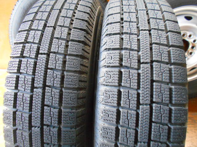 ET5274 鉄ホイール トーヨー ガリット G5 145/80R12 4本セット バリ山 4.00B 100 110 114.3 2019年製 スタッドレス_画像3