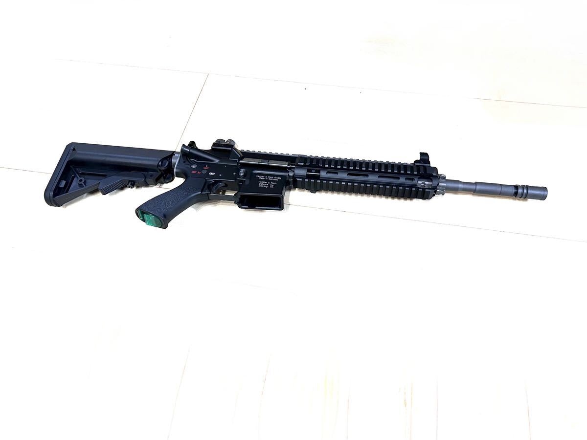 【動作品】We-Tech HK416D ガスガン ガスブローバック ライフル WT 長物 ブラック サバゲー コレクション 趣味 一部難有_画像6