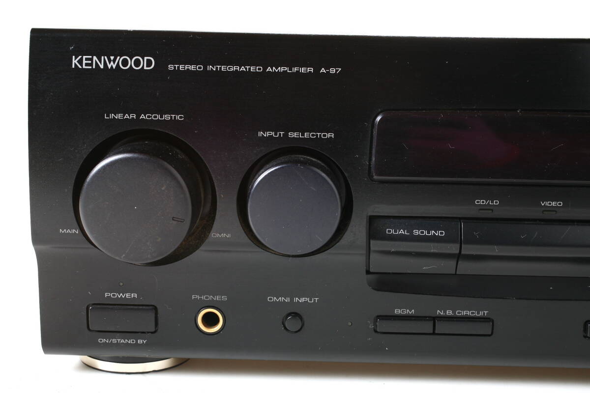 KENWOOD アンプ A-97 STEREO INTEGRATED AMPLIFIER ケンウッド _画像2