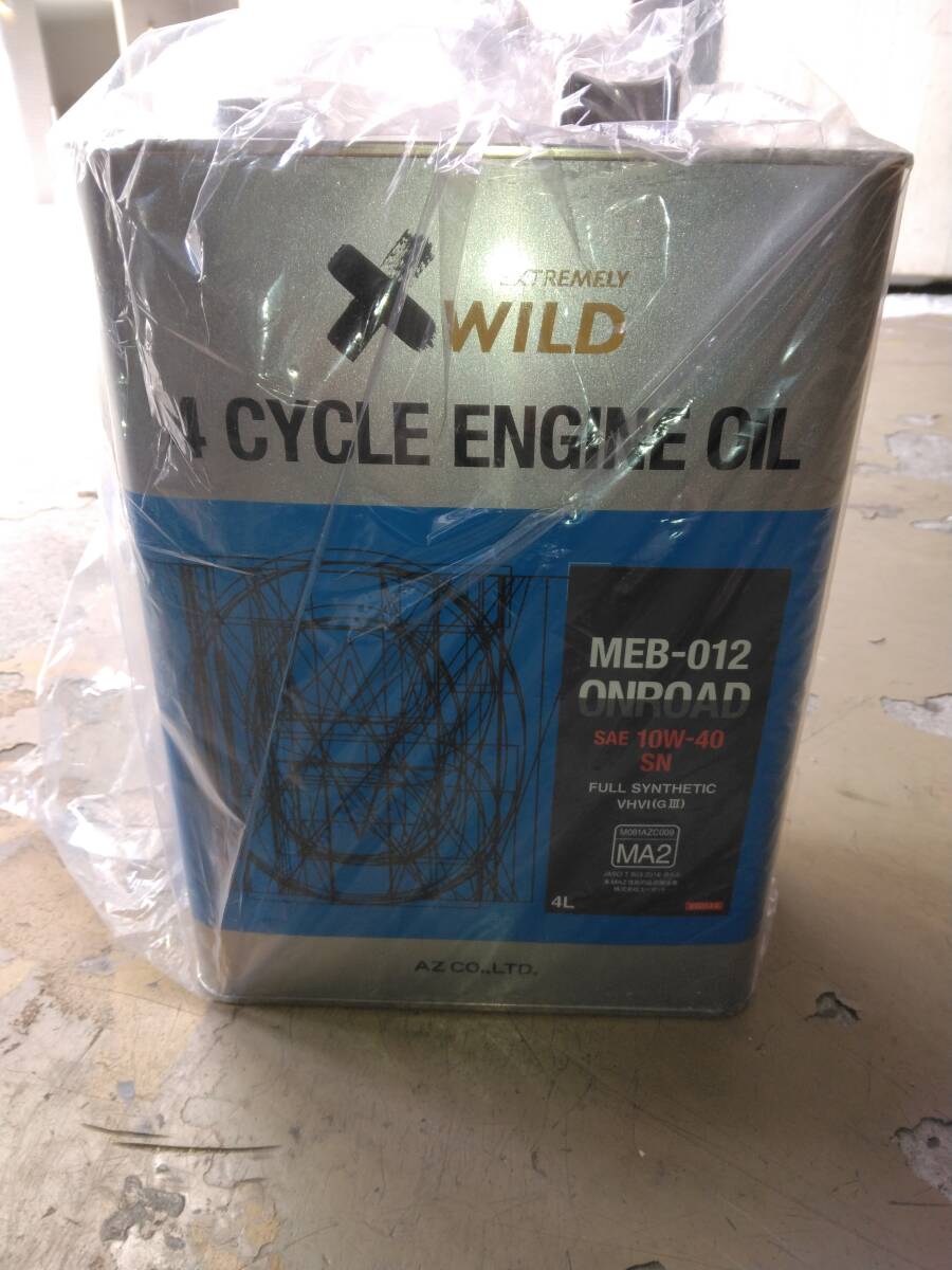 AZ for motorcycle 4 cycle engine oil 4L 10W-40