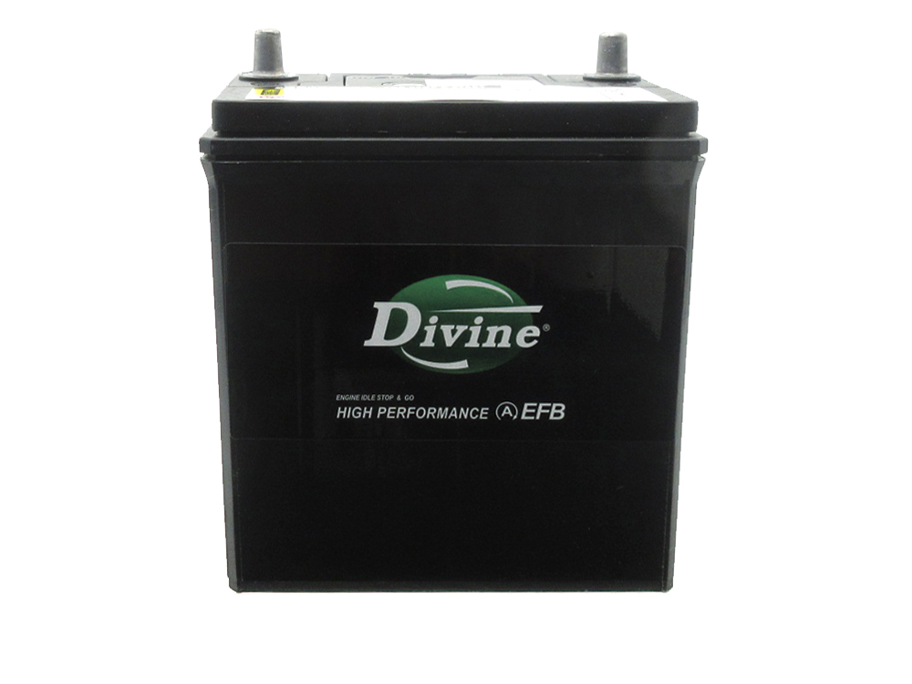 K42 60B19L Divine EFBバッテリー 互換 34B19L /アイドリングストップ対応 クリッパー ティーダ ラティオ デイズ ルークス_画像3