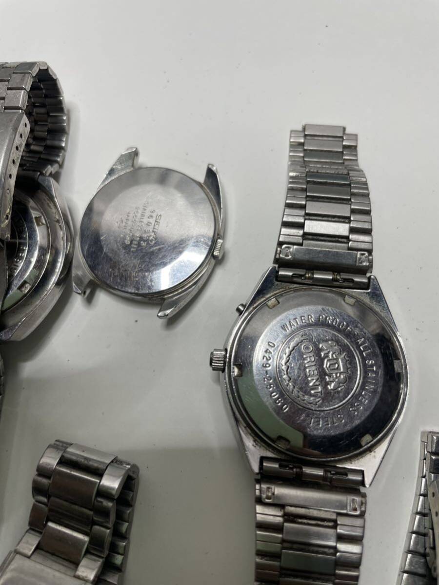 No3 SEIKO セイコー CITIZEN ORIENT RADO 7台腕時計 まとめてジャンク_画像8