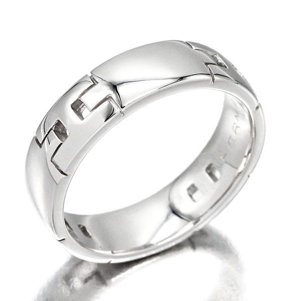  Hermes HERMESeva- Hercules кольцо K18WG #67 белое золото 750 кольцо ювелирные изделия мужчина мужской бренд 