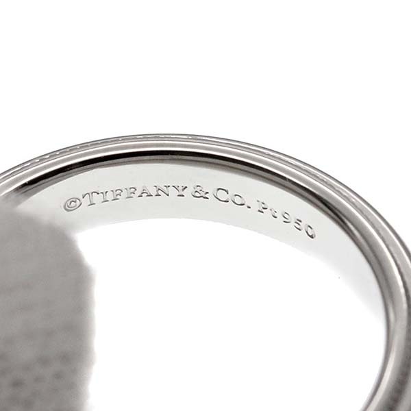 ティファニー TIFFANY&Co. トゥギャザー ミルグレイン バンド リング プラチナ 12.5号 Pt950 指輪_画像3