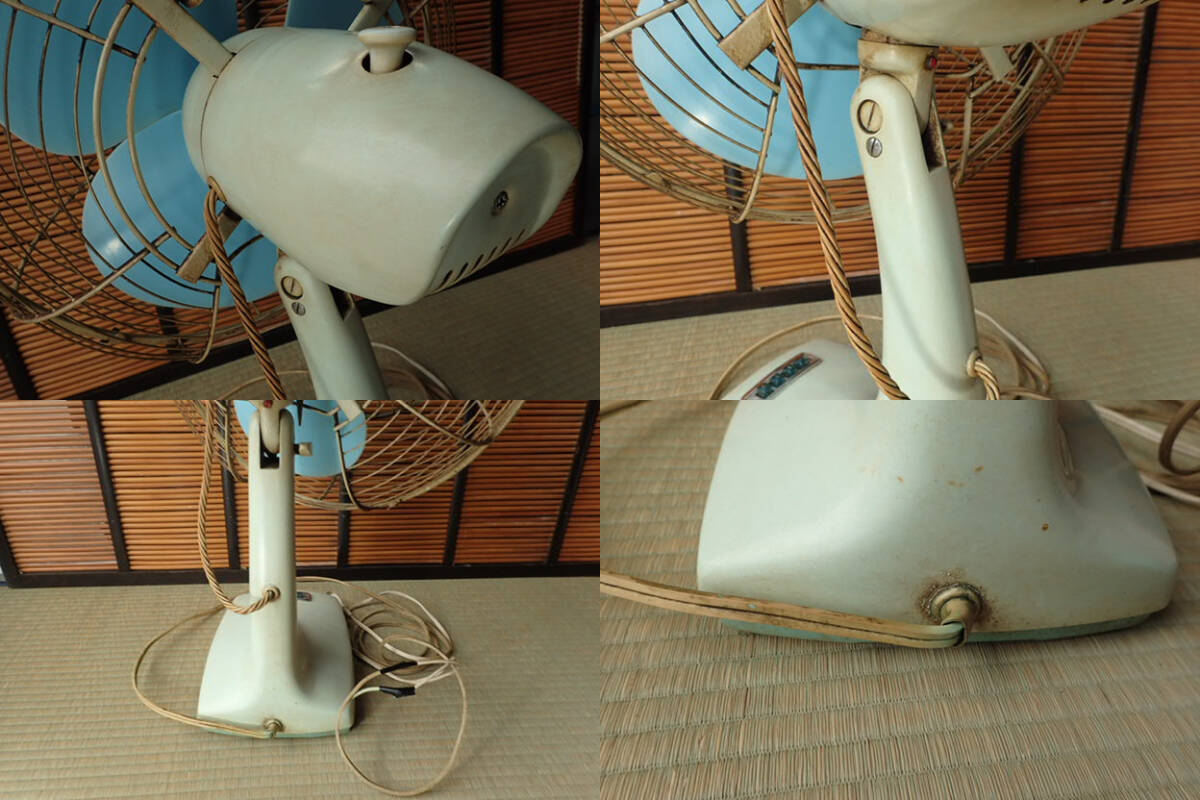 20-8 ナショナル 30EB エレクトリックファン 30㎝扇風機 卓上扇風 レトロの画像7