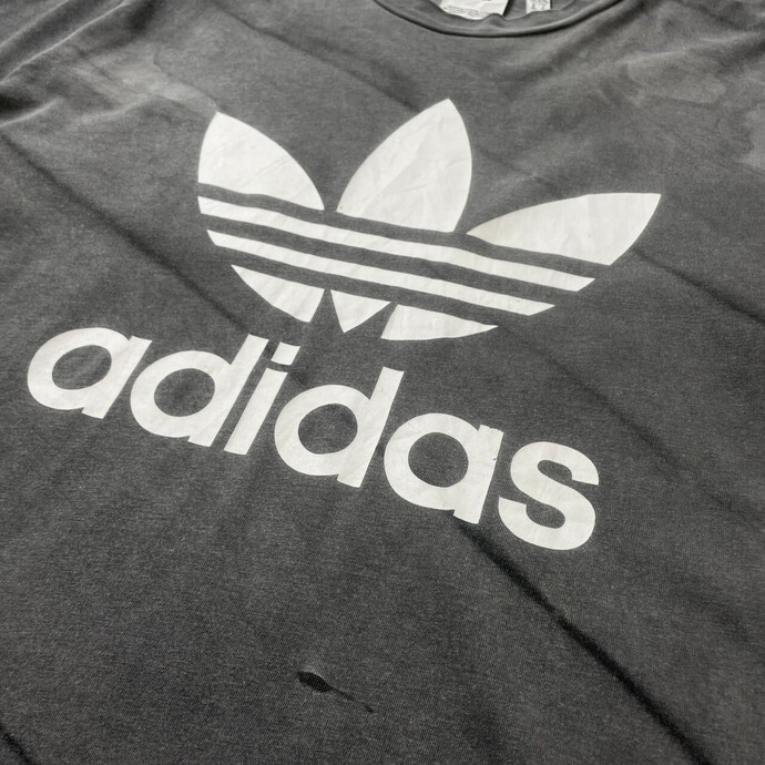 adidas originals アディダス トレフォイルロゴ プリントTシャツ メンズXL_画像4