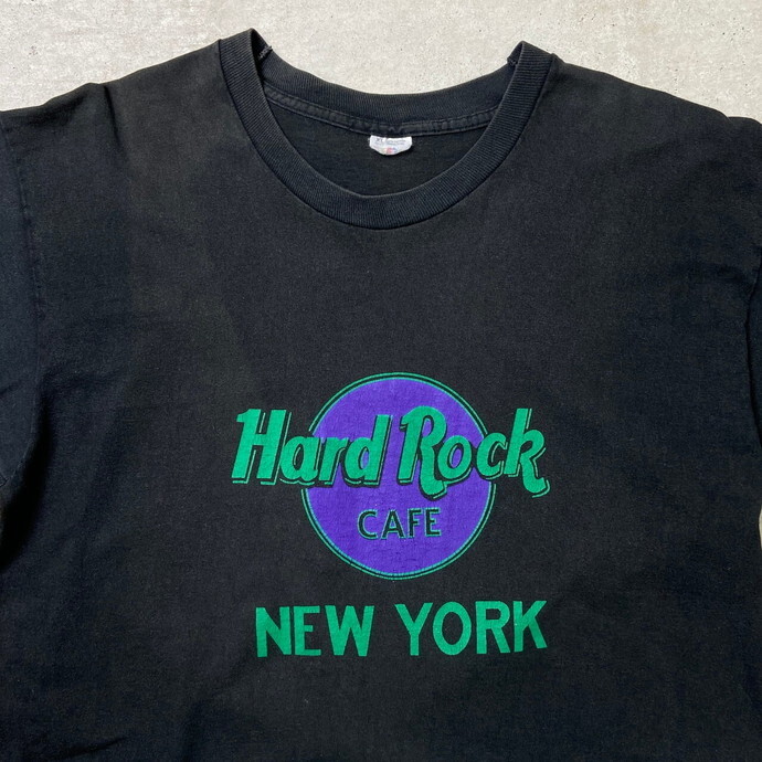 90年代 HARD ROCK CAFE NEWYORK ハードロックカフェ プリントTシャツ メンズXL_画像2