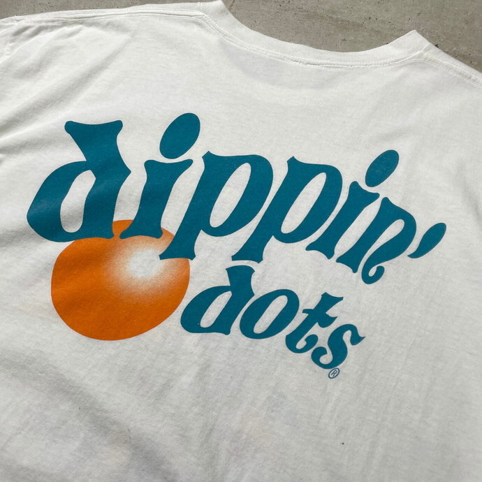 00年代 dippin'dots アイスクリーム プリントTシャツ 両面プリント メンズXL相当_画像8