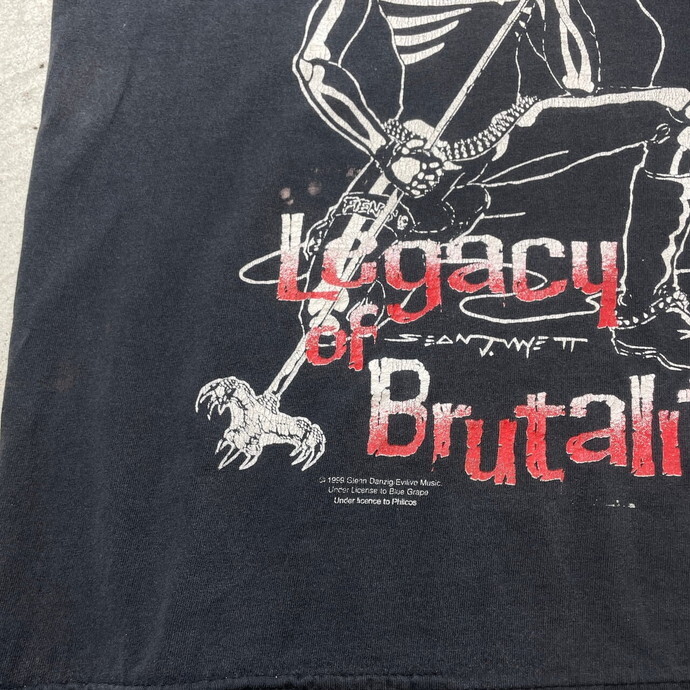 90年代 MISFITS Legacy of Brutality ミスフィッツ バンドTシャツ バンT メンズL_画像4