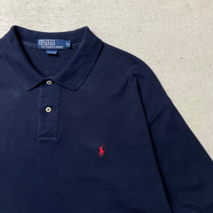 90年代 Polo by Ralph Lauren ポロバイラルフローレン 半袖 ポロシャツ メンズXL_画像3